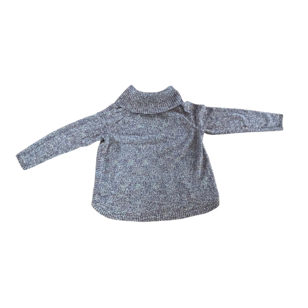 Leo & Nicole Cowl Neck Sweater‎ Womens 3X Purple Multi Space Dye Knit Raglan